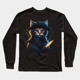 Cat Warrior Long Sleeve T-Shirt